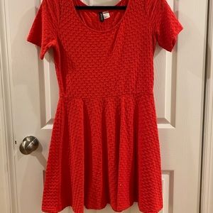 H&M red dress size medium